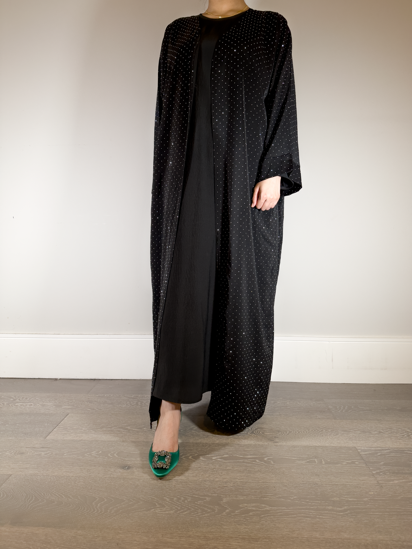 AMANI - Open Abaya In Black