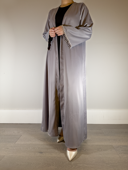 CYRA - Embellished Abaya In Lavender