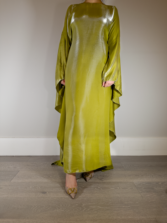 DALILA - Cape Dress In Green