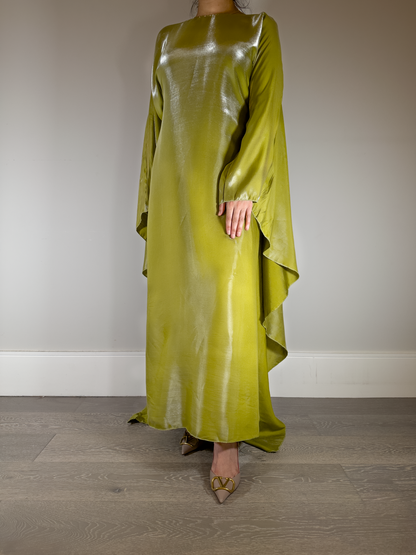 DALILA - Cape Dress In Green