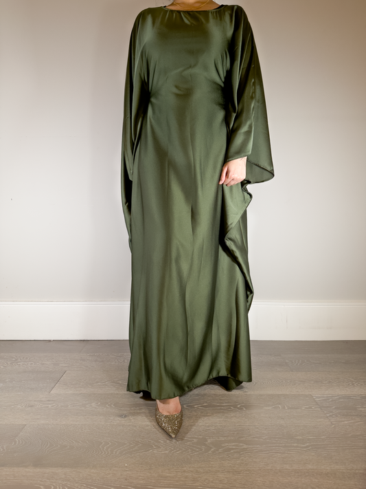 ISRA - Cape Dress In Green