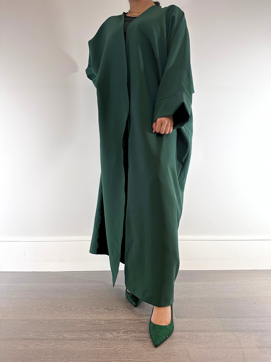 RANYA - Open Abaya In Green